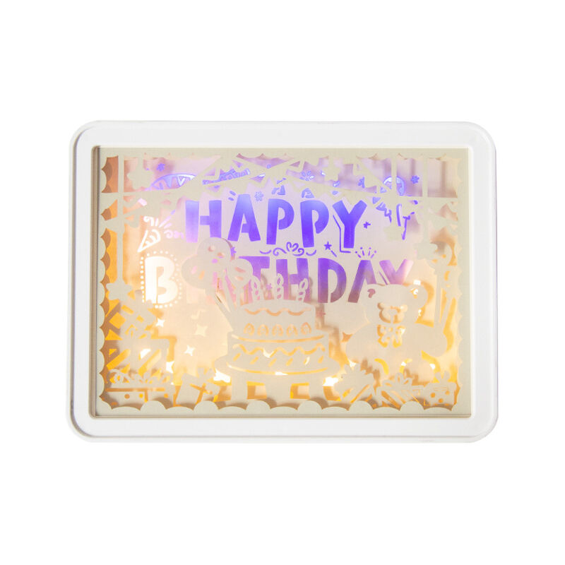 foto del prodotto tonchean luce notturna fai da te con intaglio di carta 3d, regalo di san valentino, regalo speciale creativo per fidanzate, compagne di classe,
