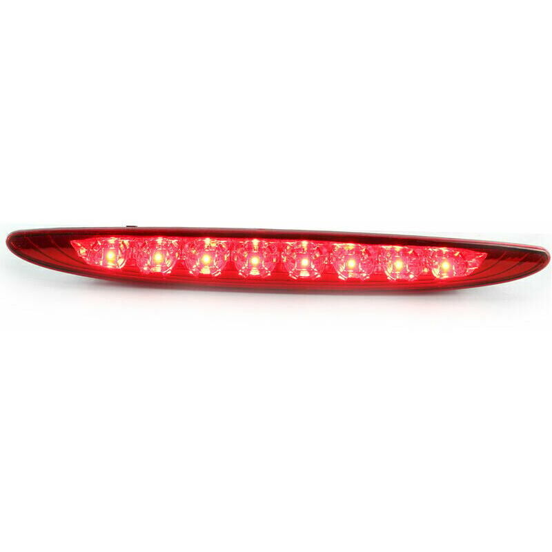foto del prodotto tonchean luci e riflettori per rimorchi, terza luce di stop sostitutiva per mini cooper 01 06 r50 r53, lente trasparente, rosso brillante,