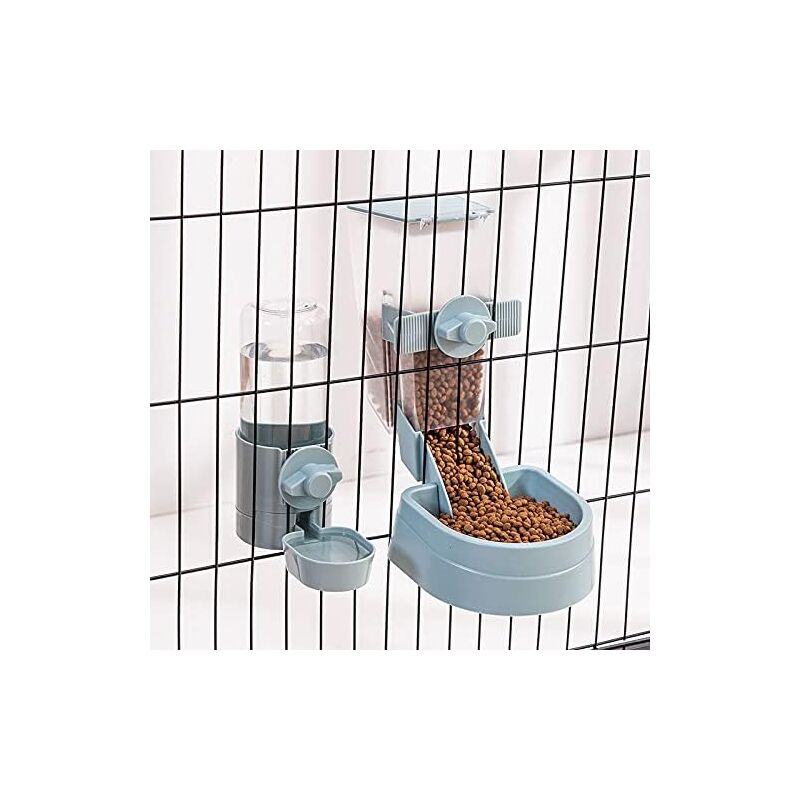 foto del prodotto tonchean mangiatoia per conigli, distributore d acqua per gabbia sospesa per animali domestici, ciotola automatica per bottiglia d acqua sospesa