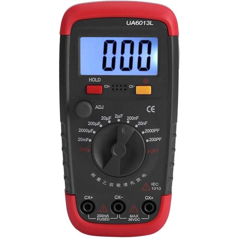 foto del prodotto tonchean misuratore di capacit professionale, tester di condensatori digitale da 0,1pf a 20000uf con misuratore di capacit lcd retroilluminato e