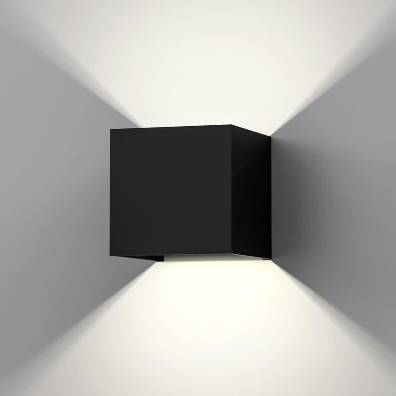 foto del prodotto tonchean moderna lampada da parete a led da 12 w, angolo di fascio regolabile 3000 k, ip65 impermeabile, supporto in alluminio, per corridoio,