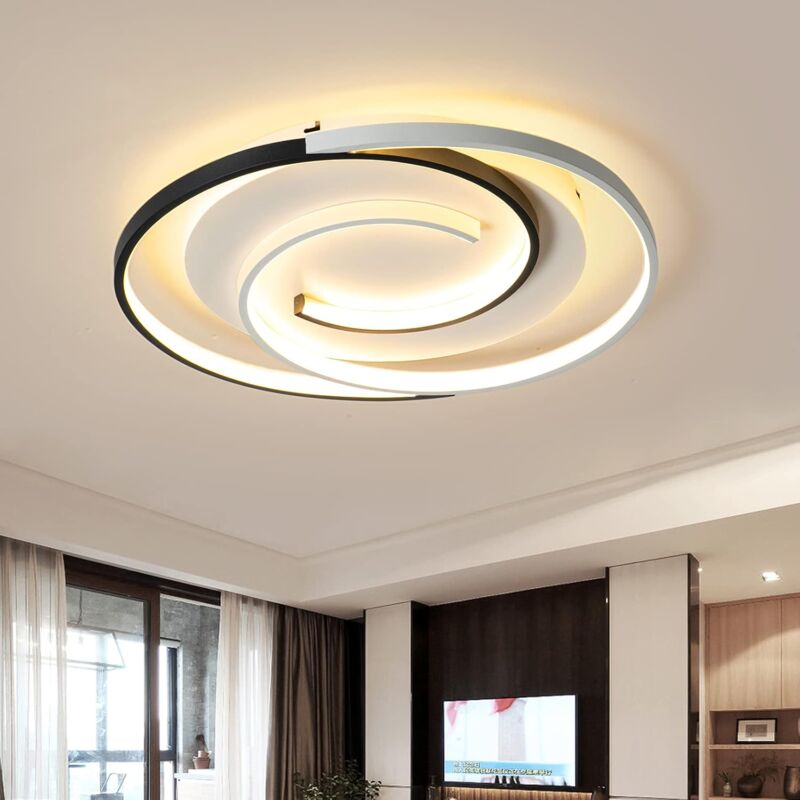 foto del prodotto tonchean moderna plafoniera a led 46w 42cm dimmerabile rotonda lampada da soffitto per soggiorno camera da letto cucina