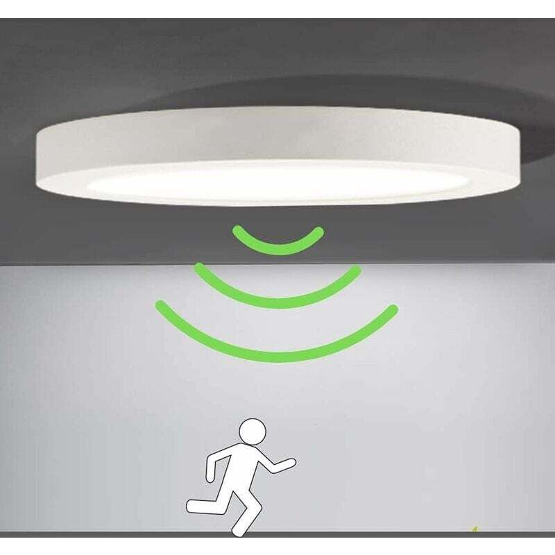 foto del prodotto tonchean moderna plafoniera a pannello led ultra sottile rotonda, luce bianca fredda 6000k, facile da installare, applicabile a cucina, soggiorno,
