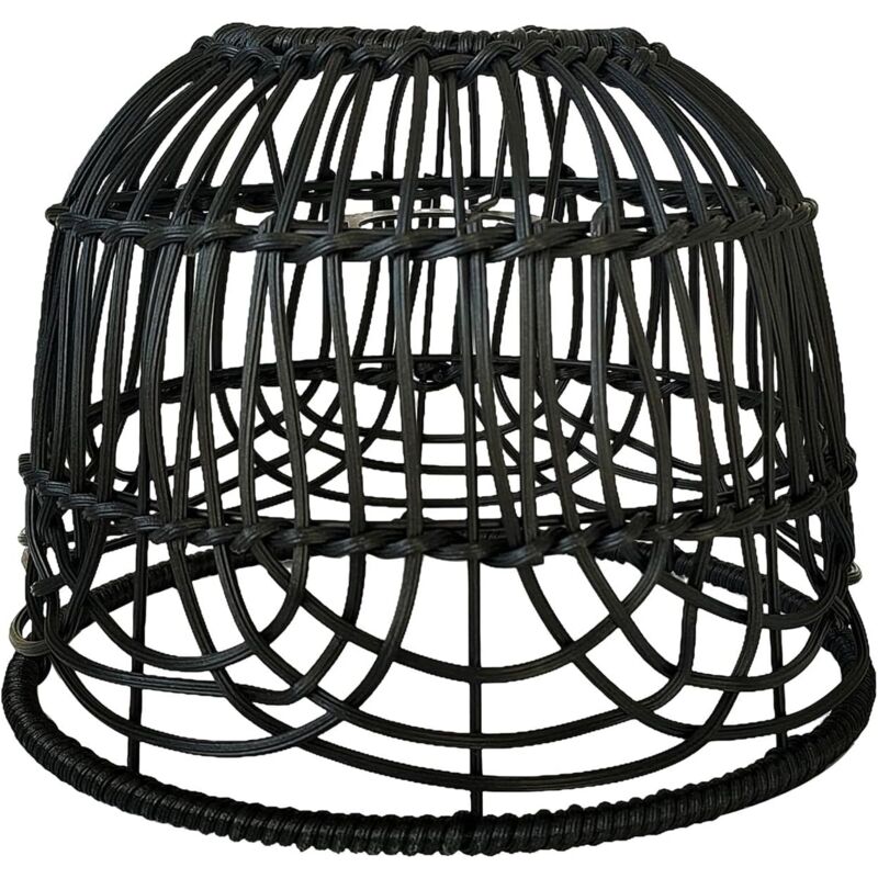 foto del prodotto tonchean paralume creativo scandinavo, lampada a sospensione in vimini intrecciato a forma di goccia, copertura per lampada a sospensione da sala