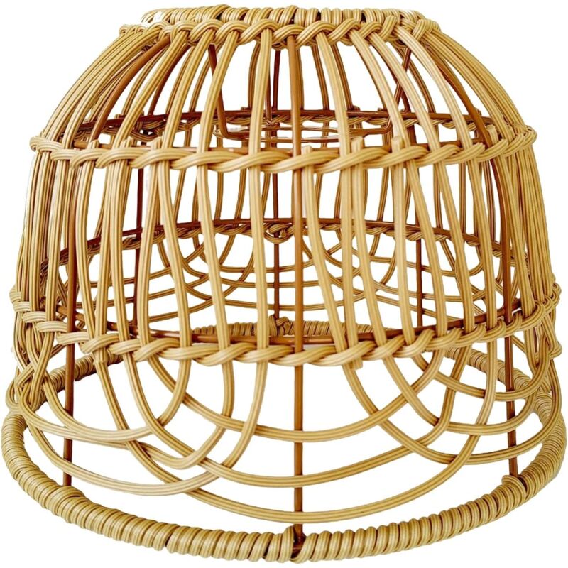 foto del prodotto tonchean paralume creativo scandinavo, lampada a sospensione in vimini intrecciato a forma di goccia, copertura per lampada a sospensione da sala