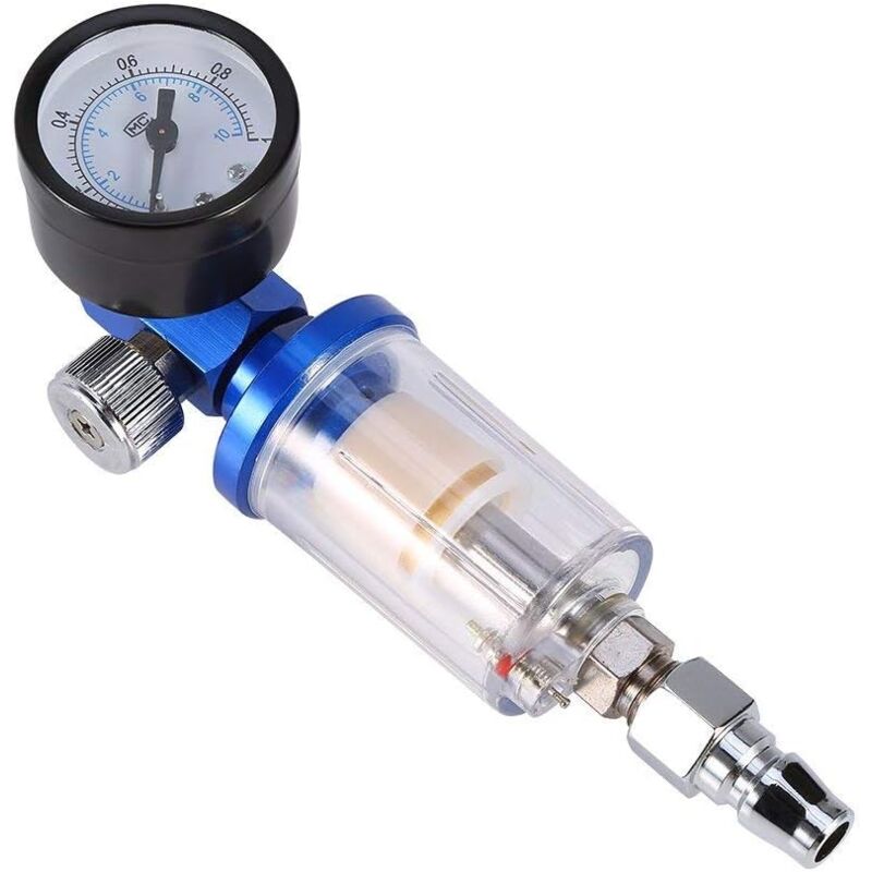 foto del prodotto tonchean pistola a spruzzo pneumatica con regolatore di pressione utensile separatore filtro e separatore olio