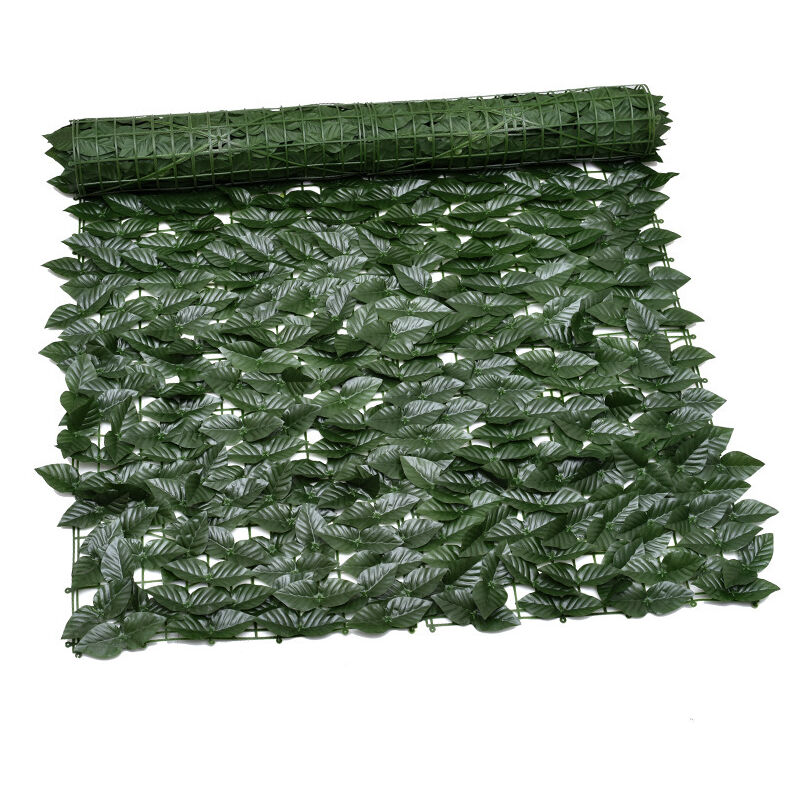 foto del prodotto tonchean recinzione in foglie di edera artificiale, schermo antifurto per recinzione da giardino esterno, recinzione decorativa da parete verde,