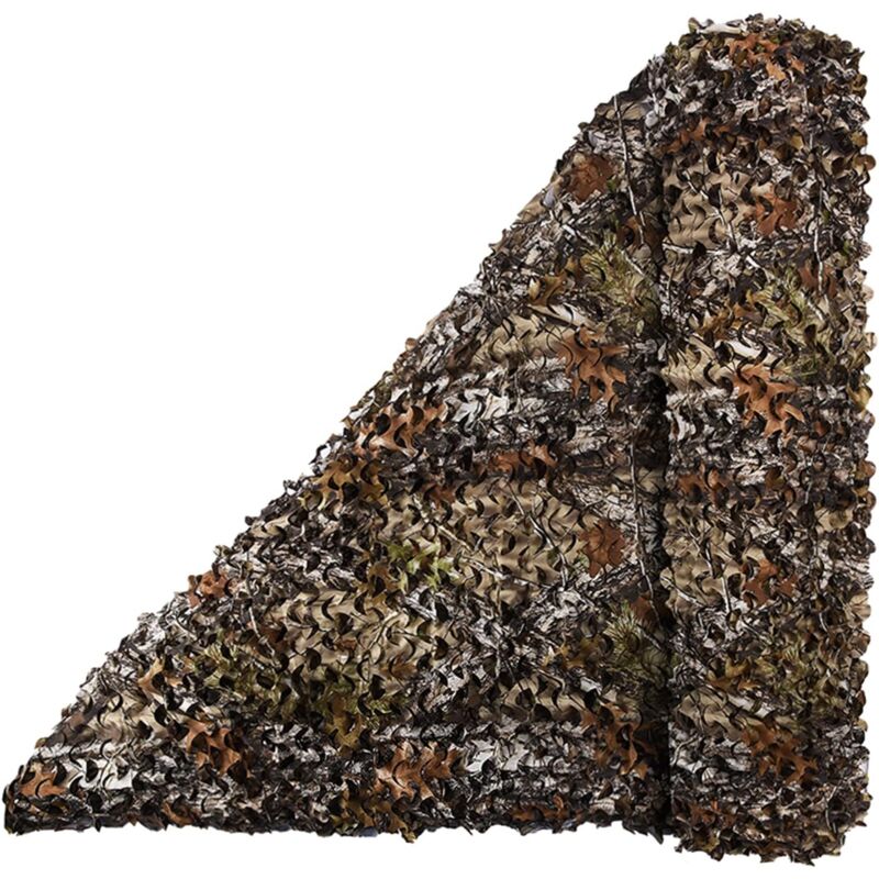 foto del prodotto tonchean rete mimetica per alberi, maglia in poliestere antistrappo, rotolo sfuso largo 1,5 m, rete mimetica, parasole colore 1,5x2,5 m 