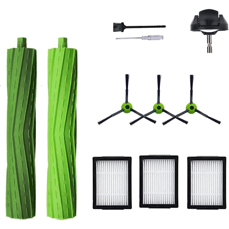 foto del prodotto tonchean ricambi per aspirapolvere irobot roomba j7 i7 i6 i3 i4 i2 i5 i8 i1 plus e5 e6 iej, 1 set di spazzole a rullo in gomma, 1 ruota anteriore,