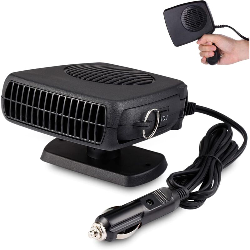 foto del prodotto tonchean riscaldatore per auto 12v 150w riscaldamento rapido 12v sbrinamento presa accendisigari riscaldatore per auto pu essere ruotato di 360 ,