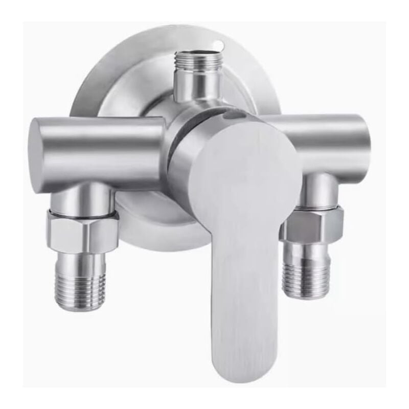 foto del prodotto tonchean rubinetto doccia in acciaio inox 304 con filettatura g1 2, miscelatore per acqua calda e fredda, maniglia in metallo montata a parete
