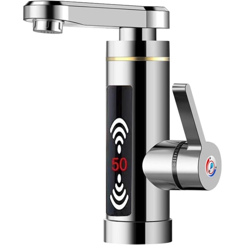 foto del prodotto tonchean rubinetto elettrico, elegante rubinetto elettrico in acciaio inossidabile, miscelatore istantaneo con sistema di riscaldamento istantaneo,