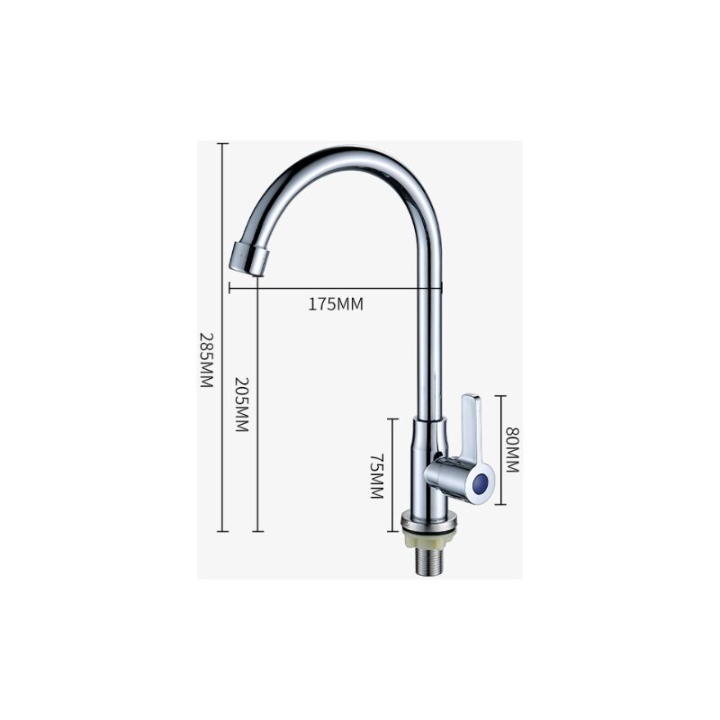 foto del prodotto tonchean rubinetto in ottone rubinetto singolo per acqua fredda forniture da cucina rubinetto per lavello per verdure rubinetto per acqua in lega