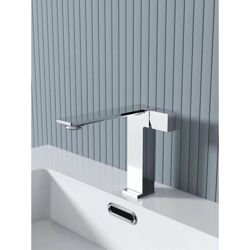 foto del prodotto tonchean rubinetto per bagno cromato, miscelatore per lavabo a due vie, rubinetto per lavabo in ottone, rubinetto moderno