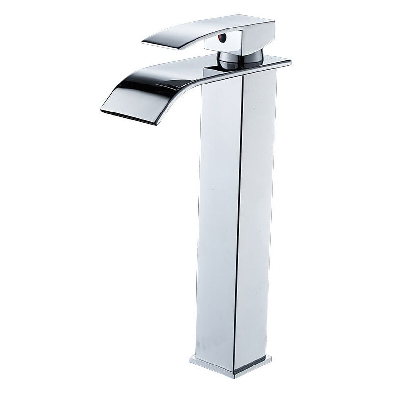 immagine 0 del prodotto tonchean rubinetto per bagno, miscelatore per lavabo a cascata alta, rubinetto per lavabo rettangolare dal design moderno, valvola in ceramica a
