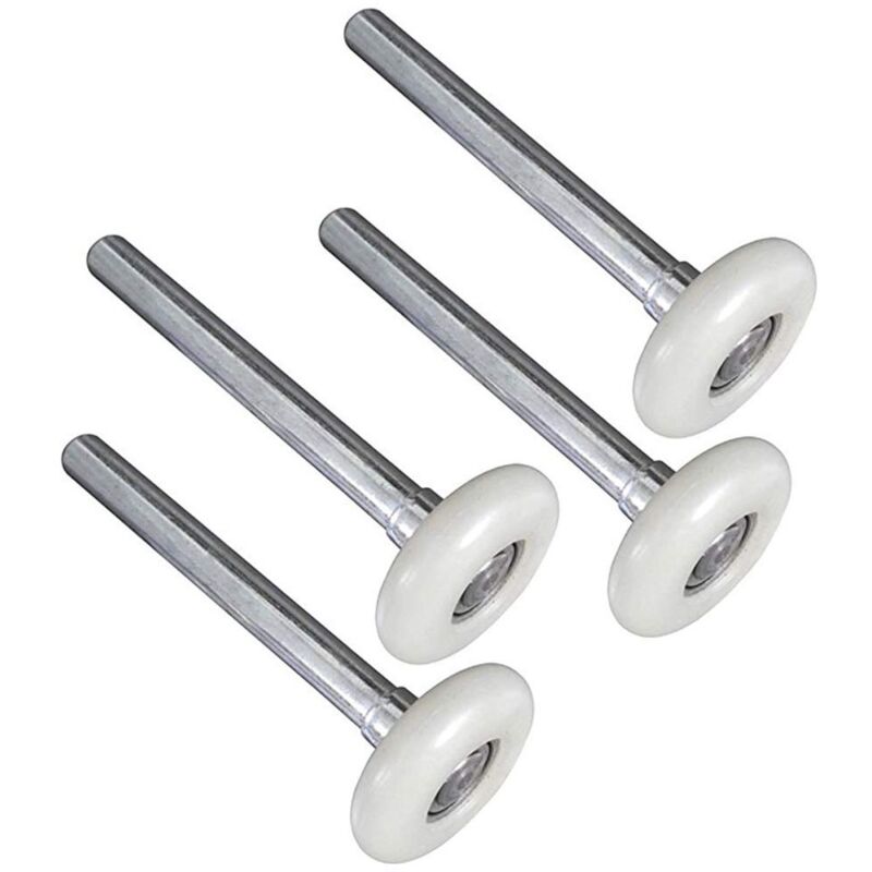 foto del prodotto tonchean rulli per porte da garage in nylon resistente, gambo da 4,5 cm a 12,0 cm confezione da 4 rullo per porte da garage 120 mm 4 pezzi 