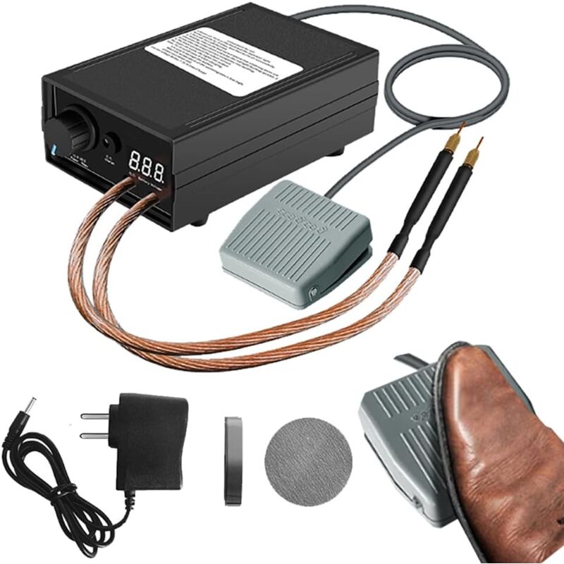 immagine 0 del prodotto tonchean saldatrice a punti regolabile, mini saldatrice a punti portatile da 8000 w con display lcd attrezzatura per saldatura a punti portatile