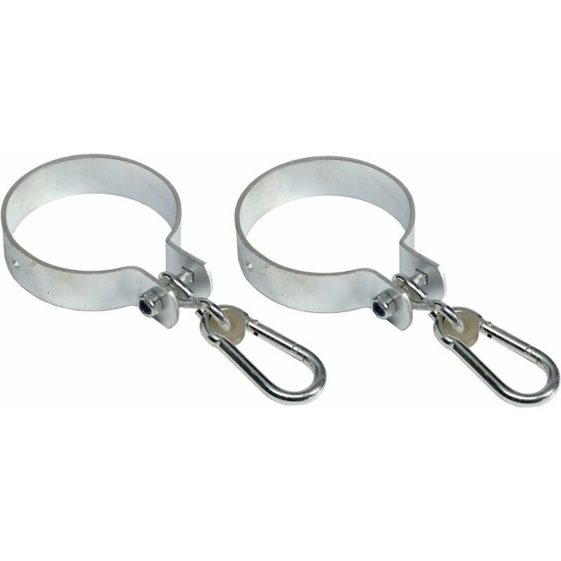 foto del prodotto tonchean set di 2 ganci per altalena con moschettone per travi tonde 2,5 cm