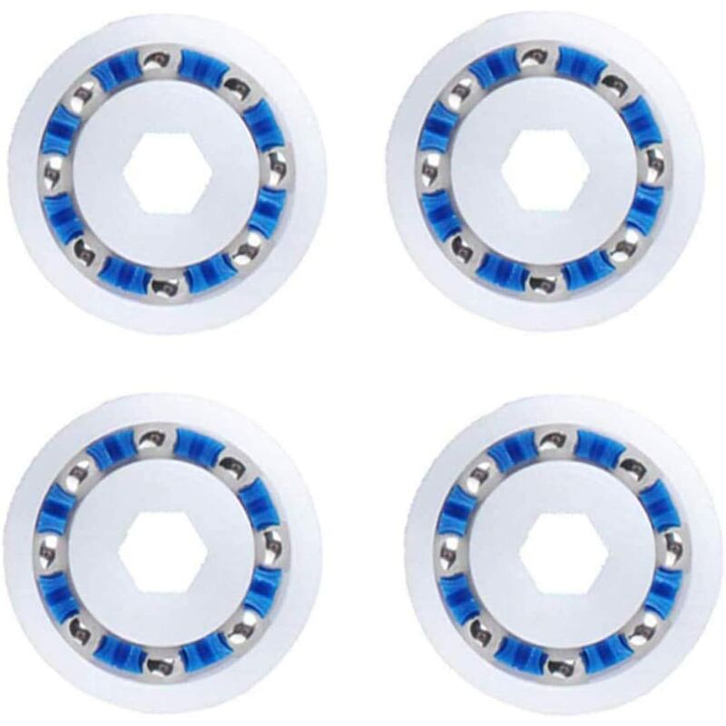 foto del prodotto tonchean set di 4 cuscinetti a sfera compatibili con la ruota del pulitore per piscina robot polaris 360 380 3900 sport equivalente a 9 100 1108 