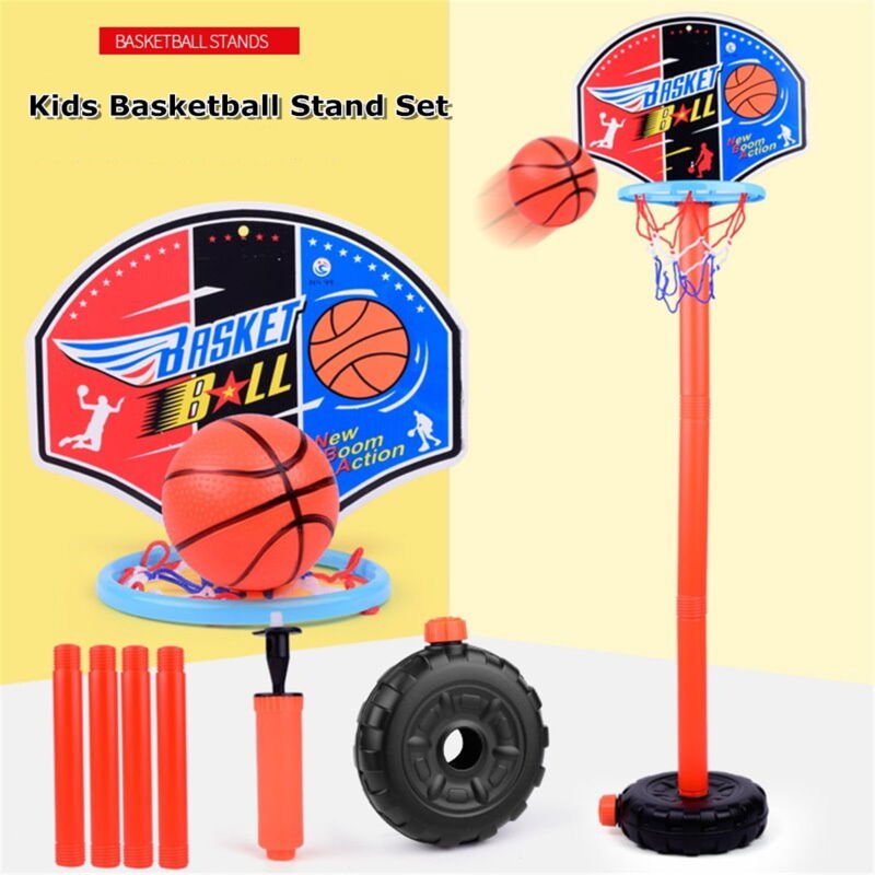 foto del prodotto tonchean set di canestro da basket regolabile e supporto per bambini, regalo per bambini