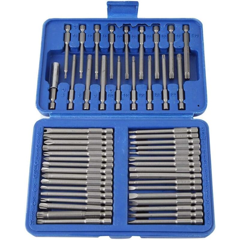 foto del prodotto tonchean set di punte per cacciavite elettrico da 50 pezzi, inclusi cacciavite phillips, a taglio, torx e kit di cacciaviti di forma speciale