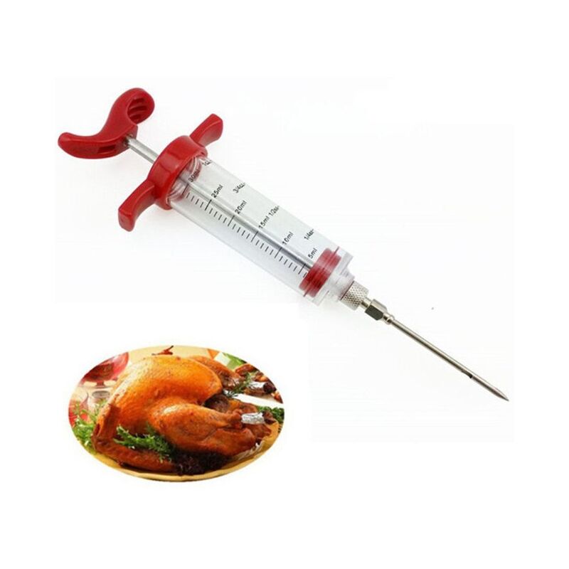 foto del prodotto tonchean siringa per condimenti accessori da cucina siringa per condimenti rossa