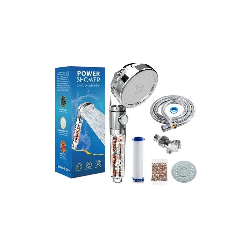 foto del prodotto tonchean soffione doccia con filtro per l acqua a tre velocit e sistema di purificazione dell acqua agli ioni negativi