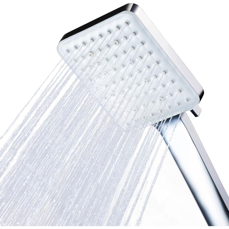 foto del prodotto tonchean soffione doccia, soffione doccia quadrato ad alta pressione, soffione doccia di ricambio regolabile universale, soffione doccia per bagno