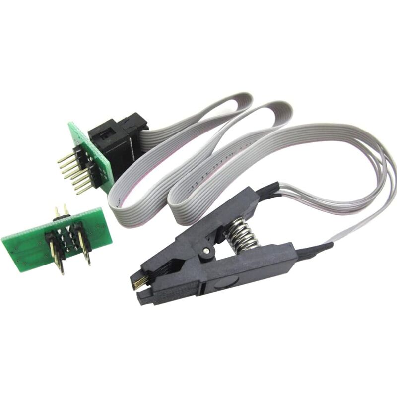 foto del prodotto tonchean soic8 sop8 test clip per eeprom 93cxx 25cxx 24cxx programmazione in circuit 2 adattatori