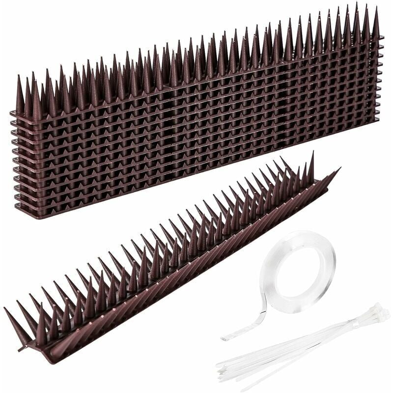 foto del prodotto tonchean spuntoni anti uccelli, 5 m di spuntoni anti uccelli, spuntoni anti piccioni, sistema anti corvi, spuntoni anti uccelli sicuri per