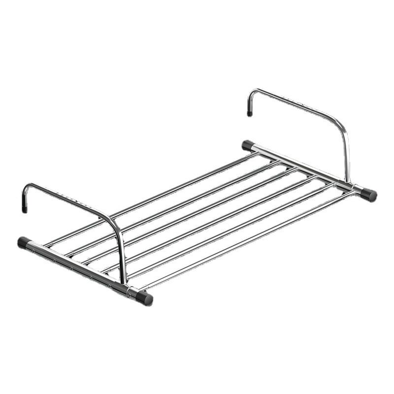foto del prodotto tonchean stendibiancheria in acciaio inox, stendibiancheria pieghevole per balcone, finestra esterna della camera da letto dimensioni 68 120 cm 