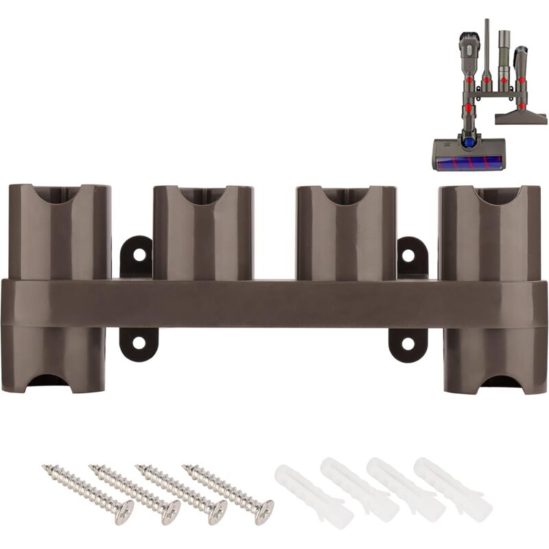 foto del prodotto tonchean supporto a parete per aspirapolvere senza fili dyson v15 v7 v8 v10 v11 sv10 sv11, stazione di ricarica, organizer, spazzole, accessorio di