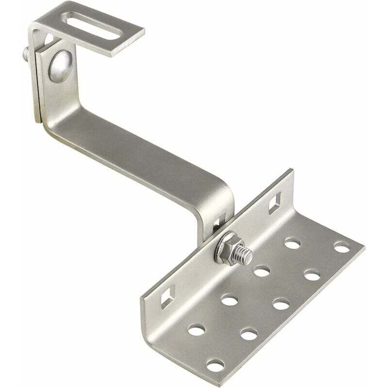 foto del prodotto tonchean supporto e fissaggio per pannelli solari gancio regolabile in acciaio inox per pannello fotovoltaico, gancio per tetto, supporto laterale