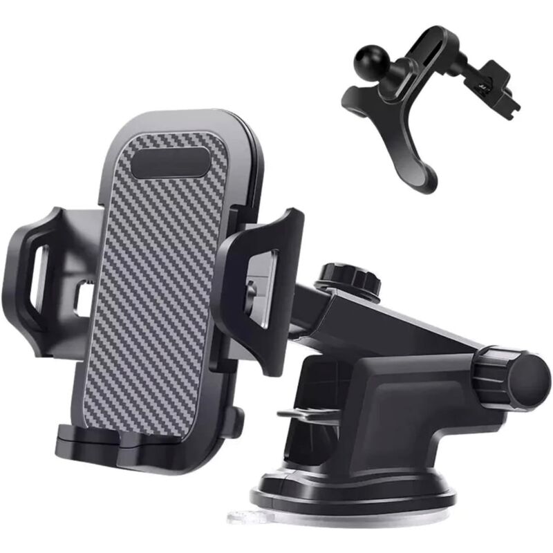 foto del prodotto tonchean supporto per telefono da auto supporto per telefono da auto, supporto regolabile per smartphone per cruscotto parabrezza, ventosa potente