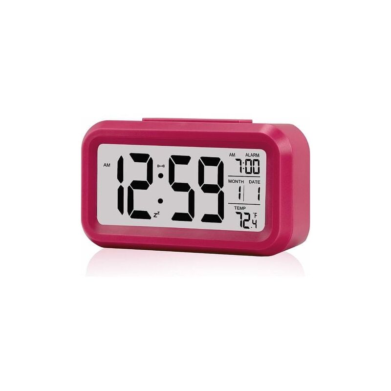 foto del prodotto tonchean sveglia, piccola sveglia digitale, visualizzazione calendario snooze, visualizzazione allarme temperatura, facile da installare sul