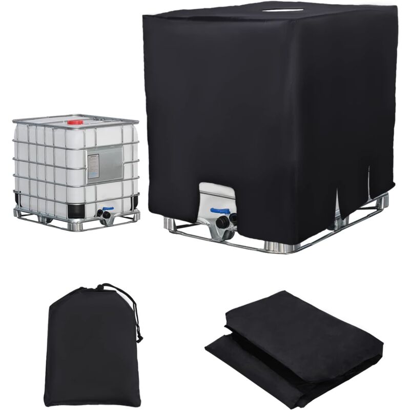 immagine 0 del prodotto tonchean telo copri serbatoio per acqua ibc 300l, antipioggia, con cerniera, antivento, anti uv, 420d, resistente agli strappi