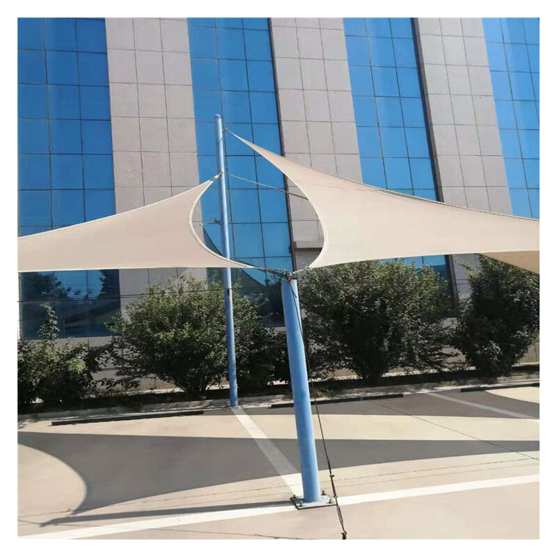 foto del prodotto tonchean tenda da sole per terrazza o giardino esterno, impermeabile, 5 x 5 m, bianco sporco
