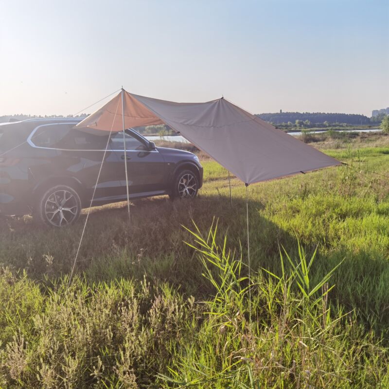 foto del prodotto tonchean tendalino parasole impermeabile per auto laterale 3 x 2 m cachi per campeggio
