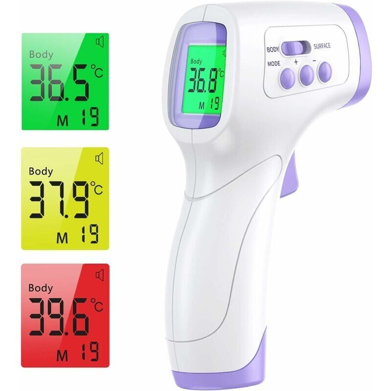 foto del prodotto tonchean termometro frontale digitale a infrarossi senza contatto strumenti ir fahrenheit celsius 