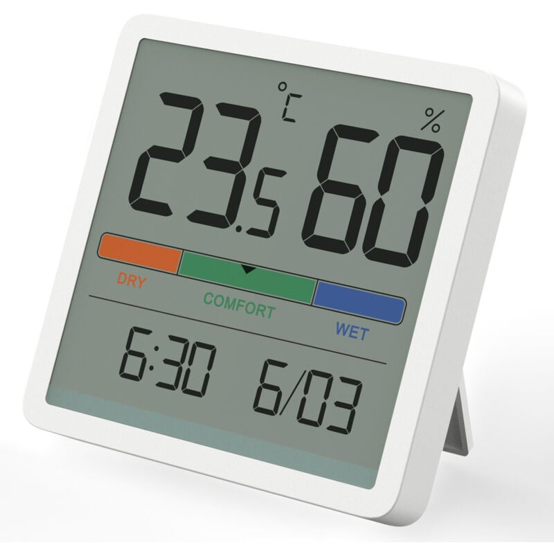 foto del prodotto tonchean termometro igrometro per interni, termometro digitale da tavolo con monitor di temperatura e umidit , termometro ambiente con misuratore