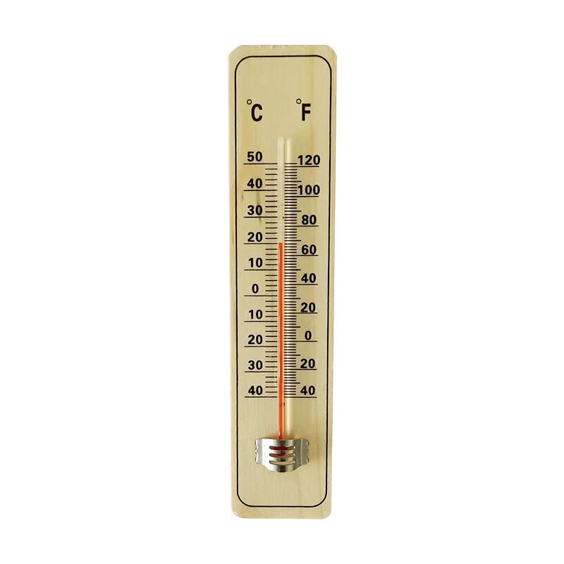 foto del prodotto tonchean termometro tradizionale in legno per misurare la temperatura ambiente. pu essere utilizzato sia all interno che all esterno ed ideale