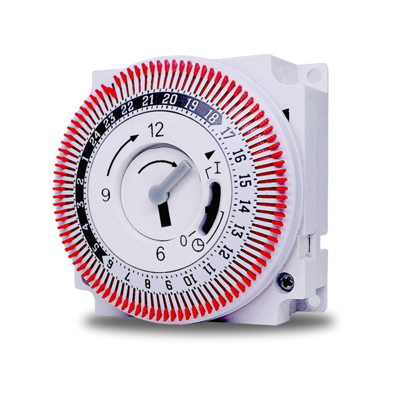 foto del prodotto tonchean timer meccanico da 250 v, timer promemoria da 15 minuti e 24 ore, timer industriale per il conto alla rovescia per la cucina e il