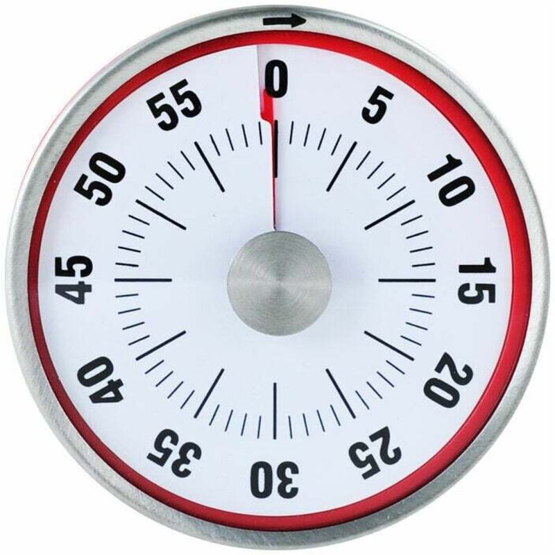 foto del prodotto tonchean timer visivo rotondo da 3 pollici e 60 minuti per bambini con autismo, cucina, insegnanti, aule, riunioni di bambini e adulti rosso 