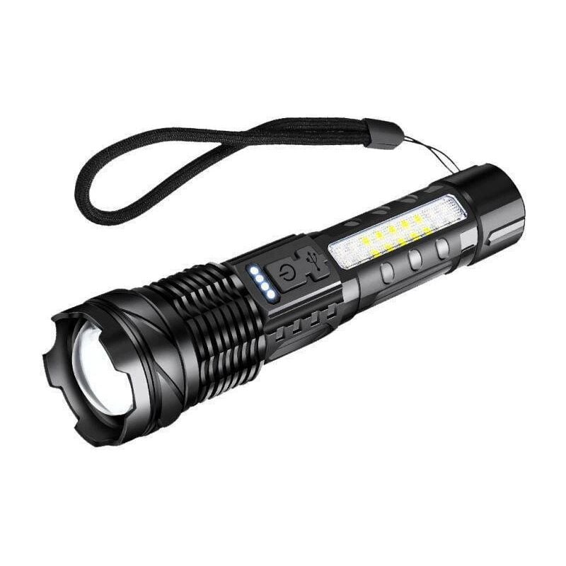 foto del prodotto tonchean torcia led ricaricabile, torcia tattica ultra luminosa con zoom con 7 modalit di illuminazione, torcia impermeabile ipx6 per campeggio,