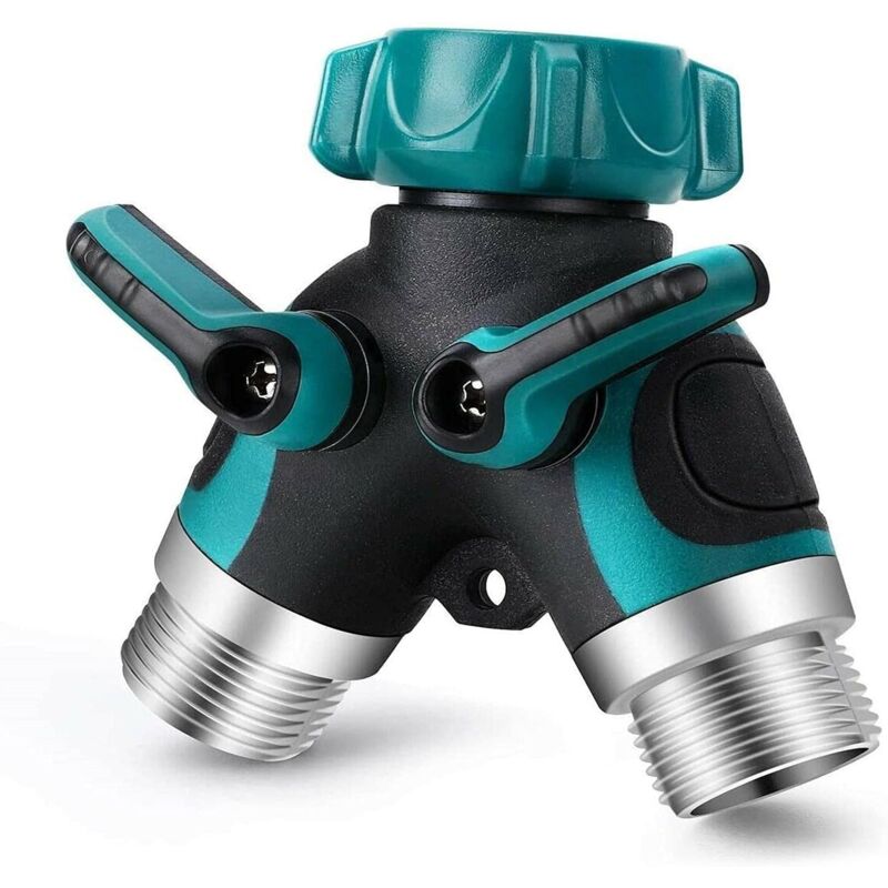 foto del prodotto tonchean tubi e accessori parti e accessori divisore per tubo da giardino, adattatore per rubinetto per tubo flessibile con deviatore a y a due