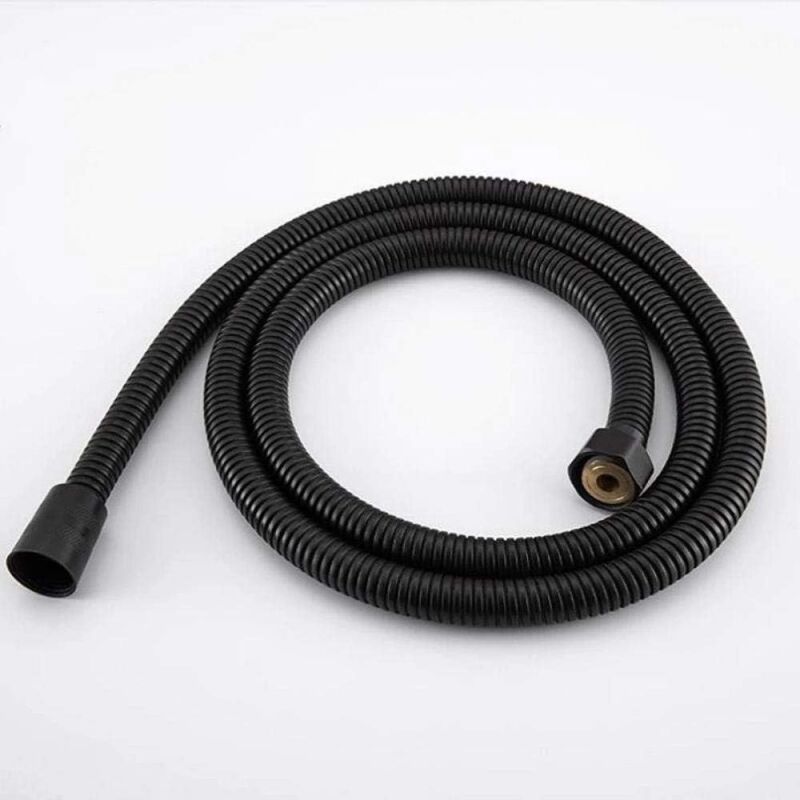 foto del prodotto tonchean tubo flessibile per doccia in acciaio inossidabile nero accessori per doccia portatile tubo flessibile in gomma tubo flessibile per