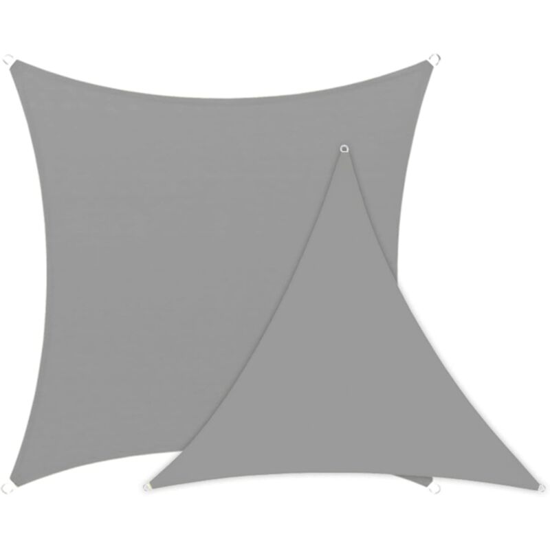 foto del prodotto tonchean vela ombreggiante rettangolare 2x4 m grigio