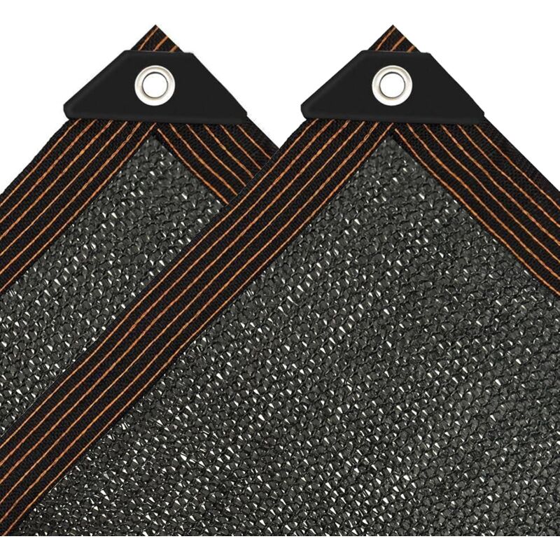foto del prodotto tonchean vela ombreggiante rettangolare 3x6m, resistente ai raggi uv, con occhielli, 90 nero, per giardino, patio, piante, piscina, casa