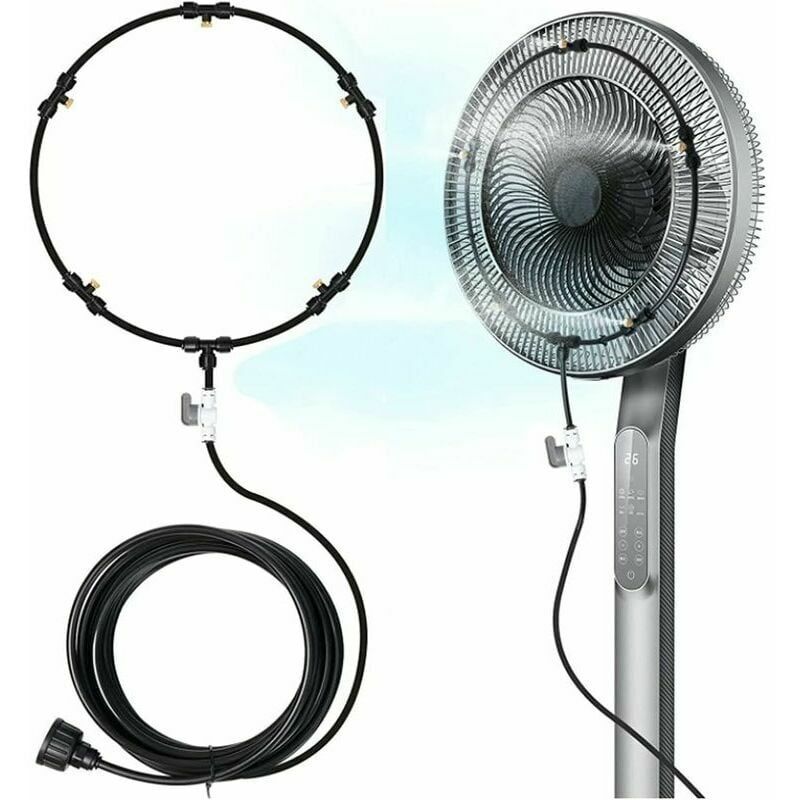 foto del prodotto tonchean ventilatore nebulizzatore per esterni e atomizzatore kit di nebulizzazione per ventilatori da patio per esterni, ventilatori nebulizzatori