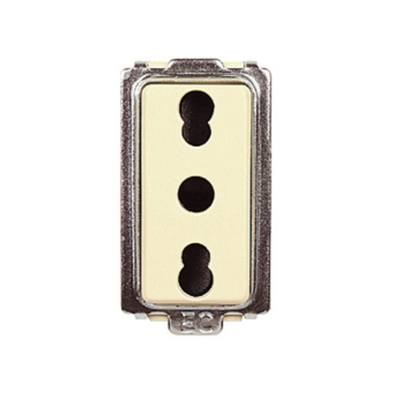 foto del prodotto tondo art. ecl2545 presa bivalente. prezzo per 1 pezzo.
